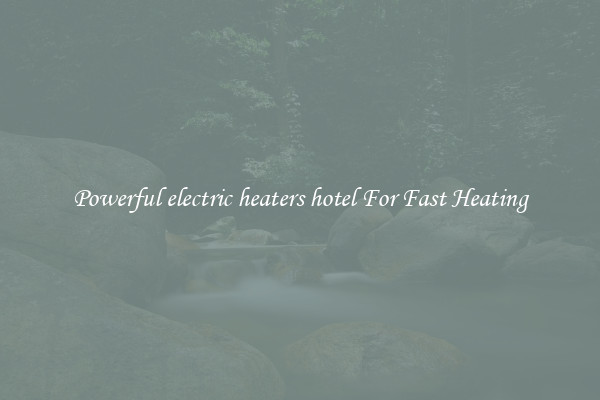 Powerful electric heaters hotel For Fast Heating