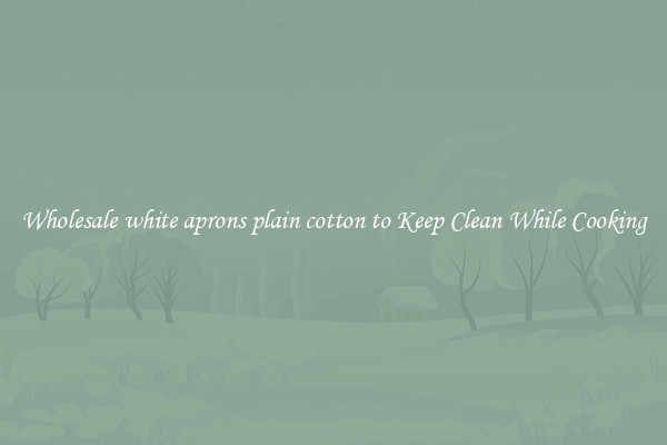 Wholesale white aprons plain cotton to Keep Clean While Cooking