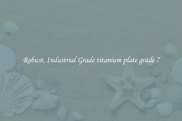 Robust, Industrial Grade titanium plate grade 7