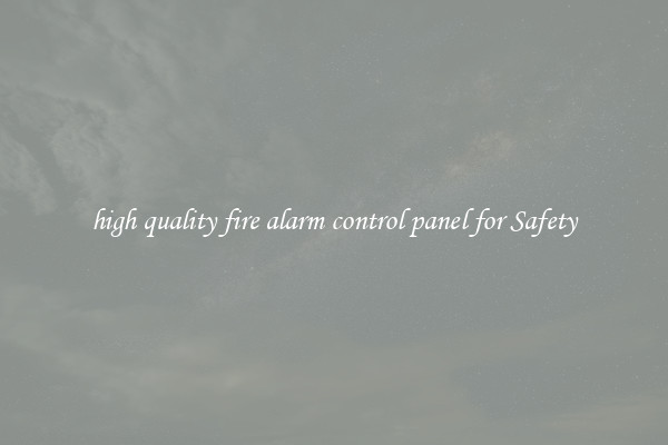 high quality fire alarm control panel for Safety