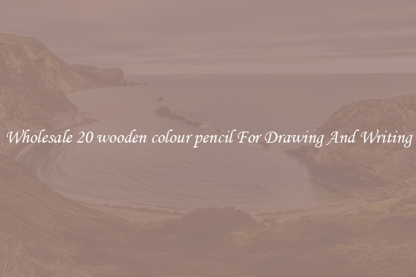 Wholesale 20 wooden colour pencil For Drawing And Writing