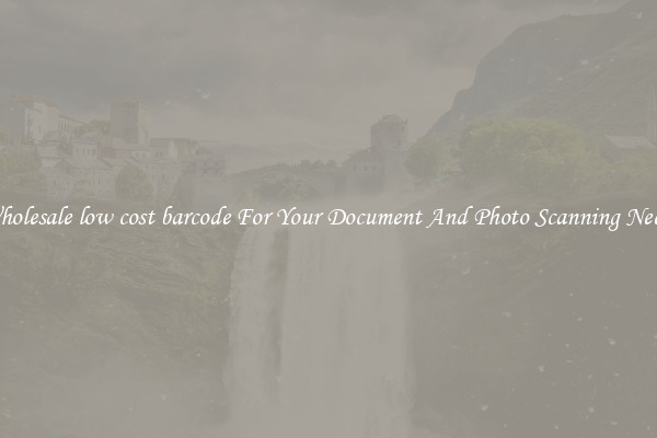 Wholesale low cost barcode For Your Document And Photo Scanning Needs