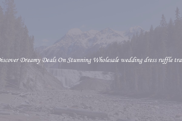Discover Dreamy Deals On Stunning Wholesale wedding dress ruffle train