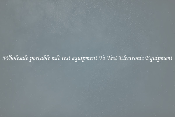 Wholesale portable ndt test equipment To Test Electronic Equipment