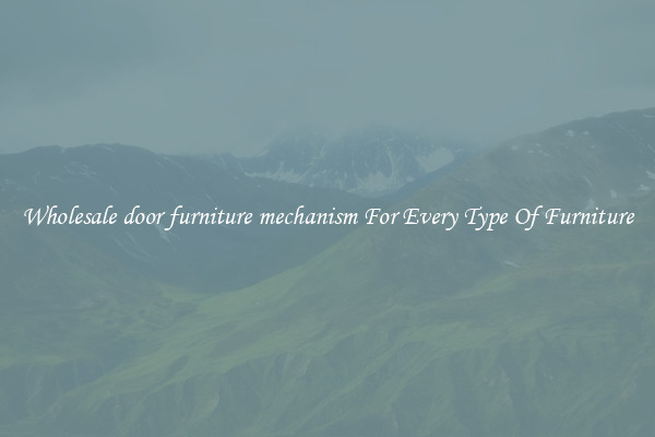 Wholesale door furniture mechanism For Every Type Of Furniture