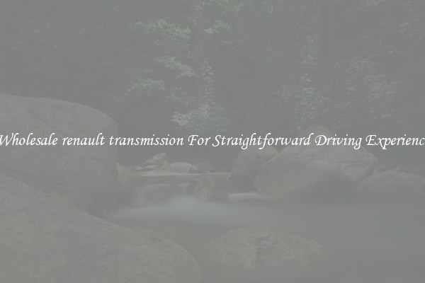 Wholesale renault transmission For Straightforward Driving Experience