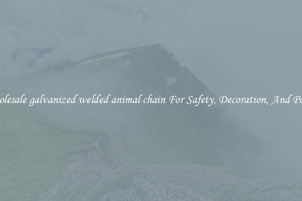 Wholesale galvanized welded animal chain For Safety, Decoration, And Power