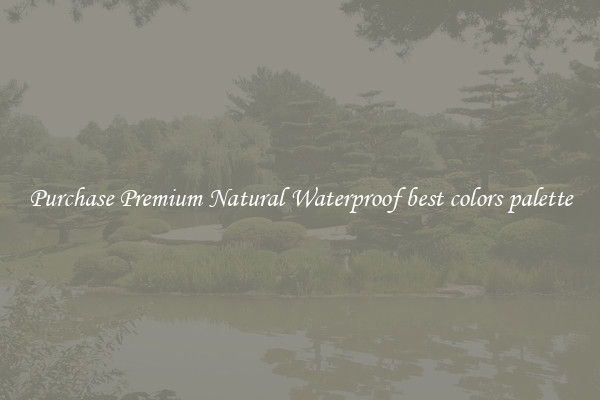 Purchase Premium Natural Waterproof best colors palette