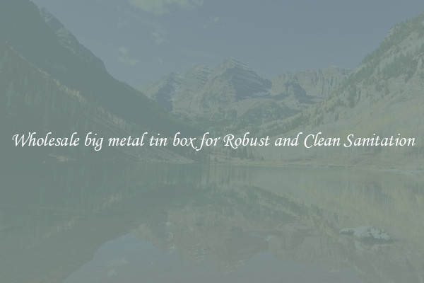 Wholesale big metal tin box for Robust and Clean Sanitation